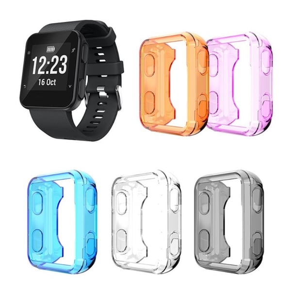 Garmin Forerunner 35 / 30 klart TPU-deksel - Gjennomsiktig Blå