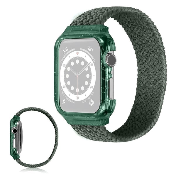 Apple Watch Series 6 / 5 44 mm enkelt båndarmbånd - Grønn / Størrelse: L