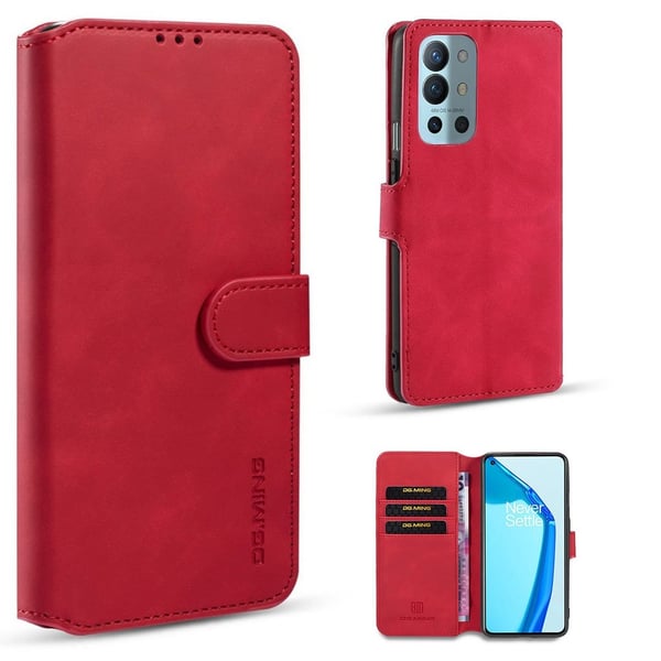 DG.MING OnePlus 9R retroetui - Rød