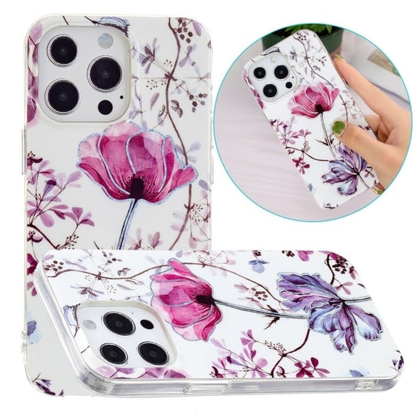 Marble iPhone 13 Pro Etui - Lotus