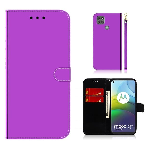 Mirror Motorola Moto G9 Power Flippetui - Lilla