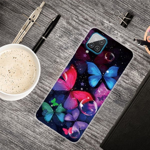 Butterfly Samsung Galaxy A12 5G nahkakotelo - Kaunis Perhonen