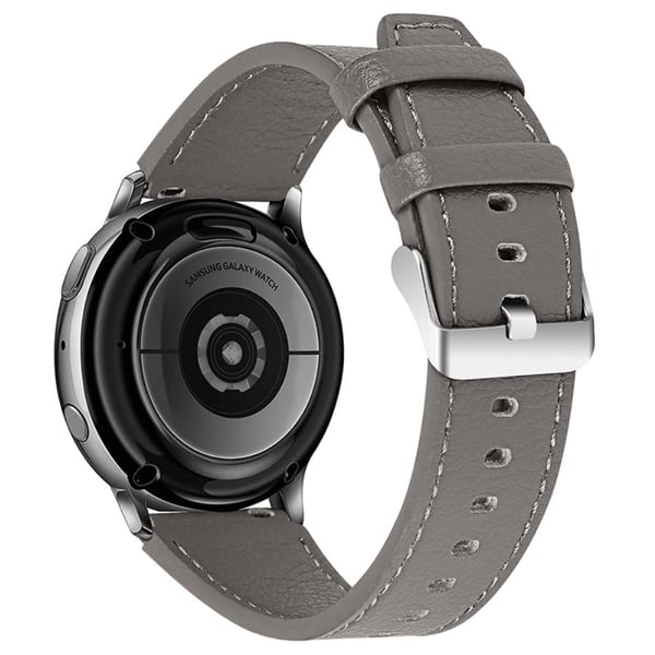 22 mm Samsung Gear S3 klokkerem i ekte okseskinn - Grå