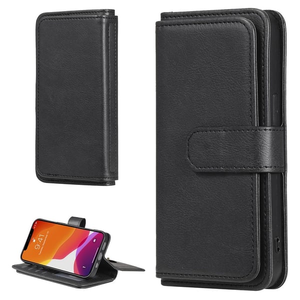10-slot Lommebok Etui til iPhone 13 - Svart