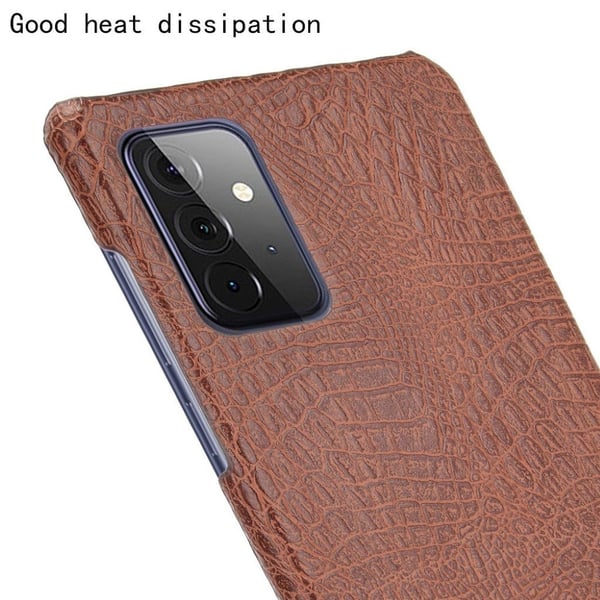 Croco Etui Samsung Galaxy A72 5G - Brun