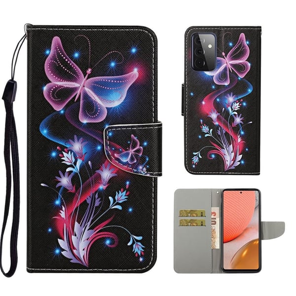Wonderland Samsung Galaxy A72 5G Flippetui - Nydelig Sommerfugl