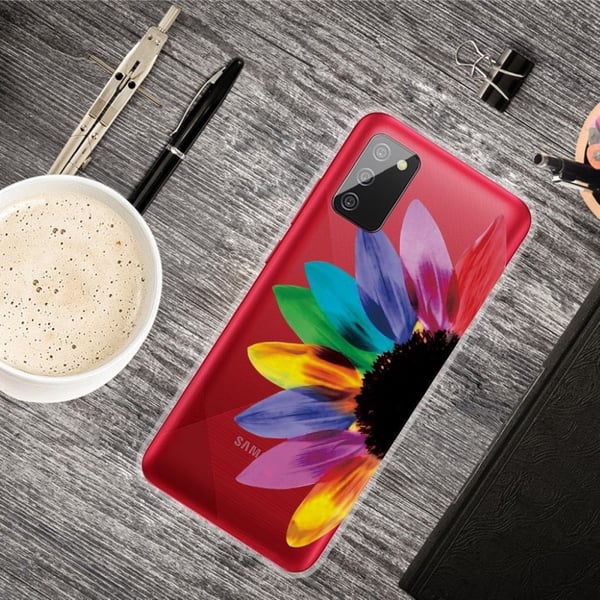 Deco Samsung Galaxy A02s Etui - Fargerik Blomst