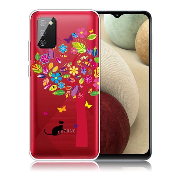 Deco Samsung Galaxy A02s Etui - Katt og Tre