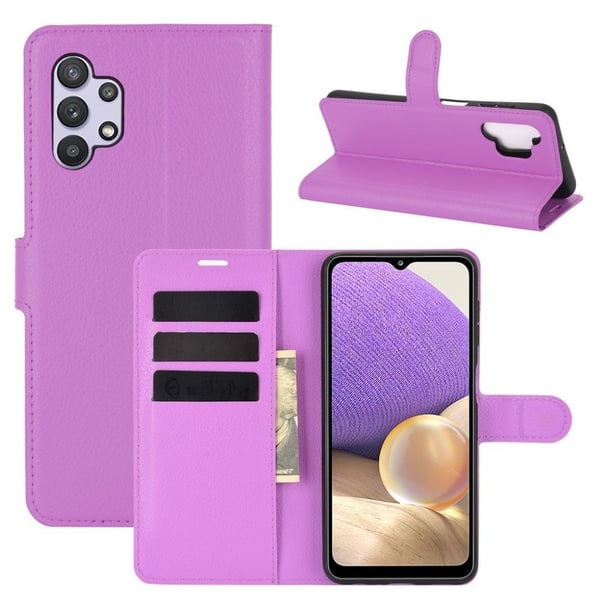 Classic Samsung Galaxy A32 Läppäkotelo - Violetti