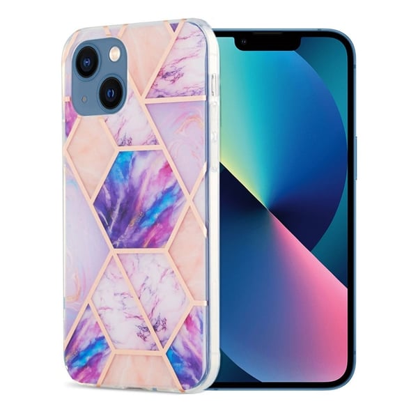 Marble iPhone 13 Suojakotelo - Vaaleanvioletti