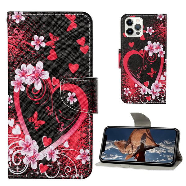 Wonderland iPhone 13 Pro flip etui - Hjerte