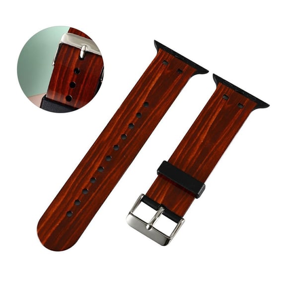 Apple Watch 42mm - 44mm stilig mønster TPU klokkerem - Mønster I Tre