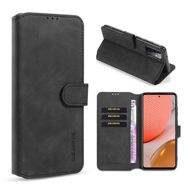 DG.Ming Samsung Galaxy A72 5G Retro Etui - Svart