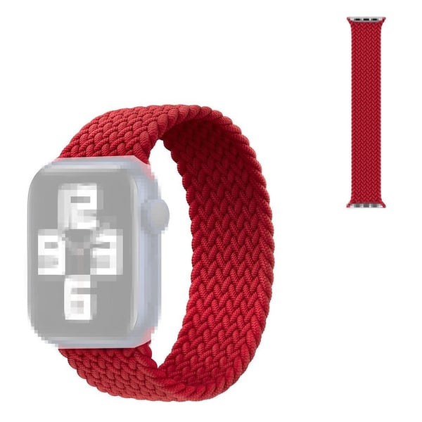 Apple Watch Series 6 / 5 40 mm nylonklokkebånd - Rød / Størrelse: S