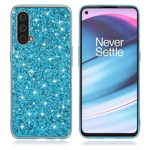 Glitter OnePlus Nord CE 5G Etui - Blå