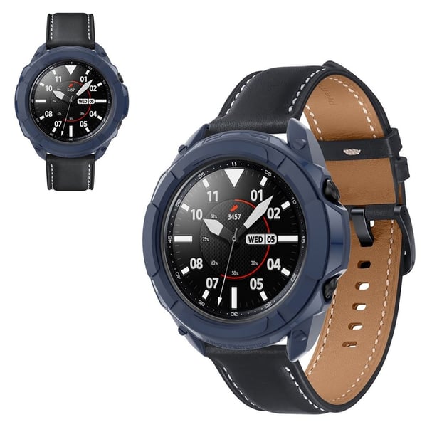 Samsung Galaxy Watch 3 (45 mm) rustning TPU-ramme - Midnattsblå
