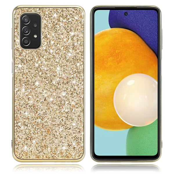 Glitter Samsung Galaxy A32 5G skal - Guld Glitter Samsung Galaxy A32 5G skal - Guld