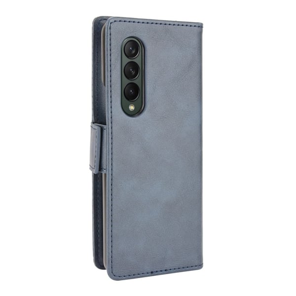 Bofink Vintage Samsung Galaxy Z Fold3 5G Nahkakotelo - Sininen