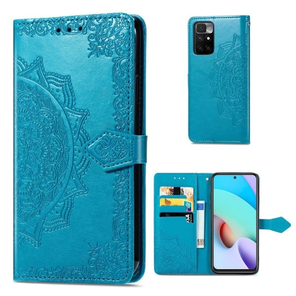 Mandala Xiaomi Redmi 10 Flippetui - Blå