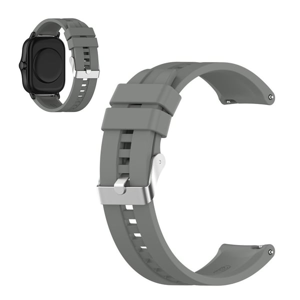 20 mm silikonklokkearmbånd for Amazfit GTS-enheter - Grå