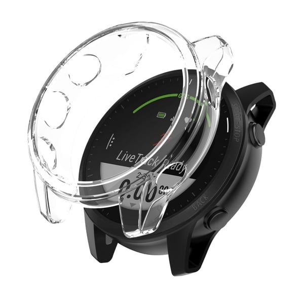 Garmin Forerunner 945 klart TPU-deksel - Gjennomsiktig Hvit