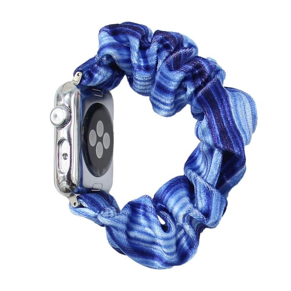 Apple Watch Series 6 / 5 40 mm pulserende hårbåndstil klokkerem - Blå Linje