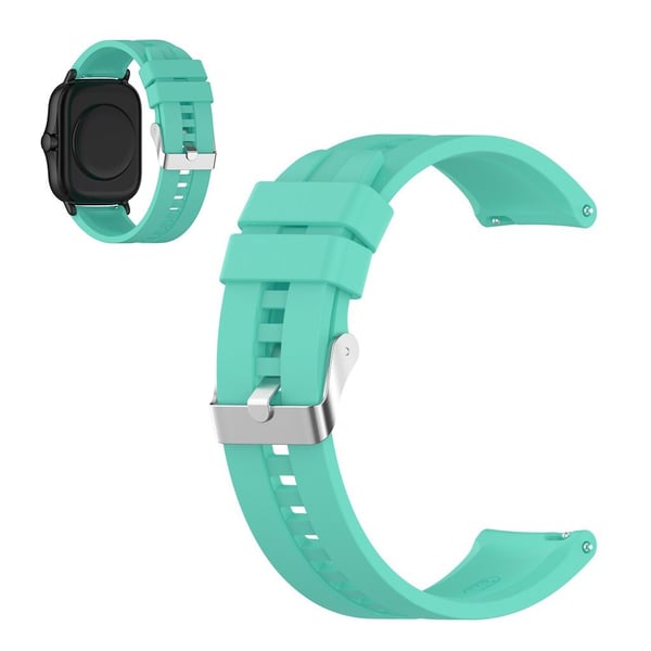 20 mm silikonklokkearmbånd for Amazfit GTS-enheter - Cyan