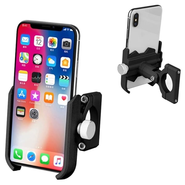 Universal CYCLINGBOX BG-KS002 roterbar telefonholder for sykkelmontering - Svart / Håndtak