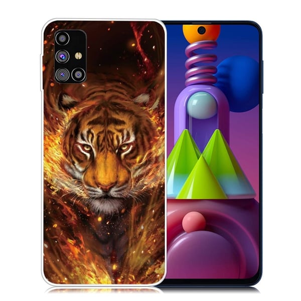 Deco Samsung Galaxy M51 Etui - Tiger / Fire