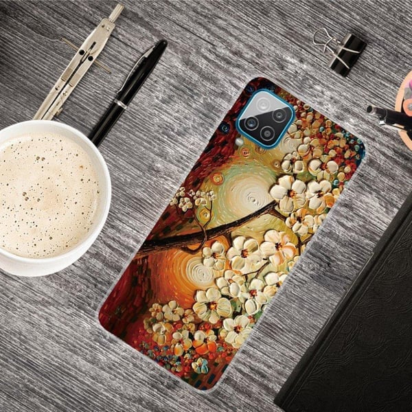 Deco Samsung Galaxy A12 5G Etui - Blomst