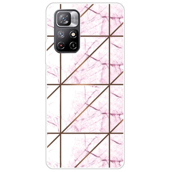 Marble Xiaomi Redmi Note 11 Pro Plus 5G Etui - White i Firkant Strike Klinkekule