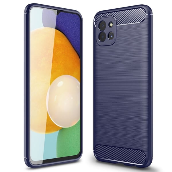 Carbon Flex Etui Samsung Galaxy A03 - Blå
