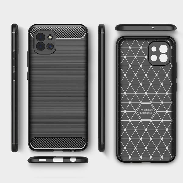 Carbon Flex Etui Samsung Galaxy A03 - Blå