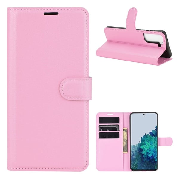 Classic Samsung Galaxy S21 Plus Flip etui - Lyserød