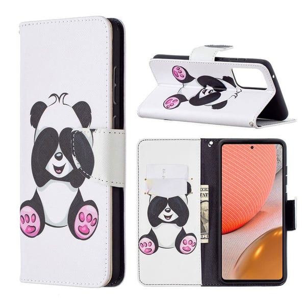 Wonderland Samsung Galaxy A72 5G Flippetui - Panda