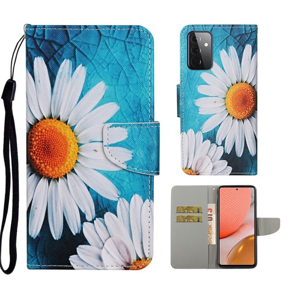 Wonderland Samsung Galaxy A72 5G Flippetui - Krysantemum