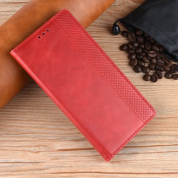 Bofink Vintage Samsung Galaxy Z Fold3 5G Nahkakotelo - Punainen