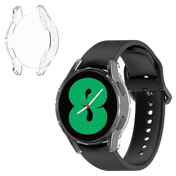 Samsung Galaxy Watch 4 (44 mm) klart TPU-deksel med galvanisering - Gjennomsiktig