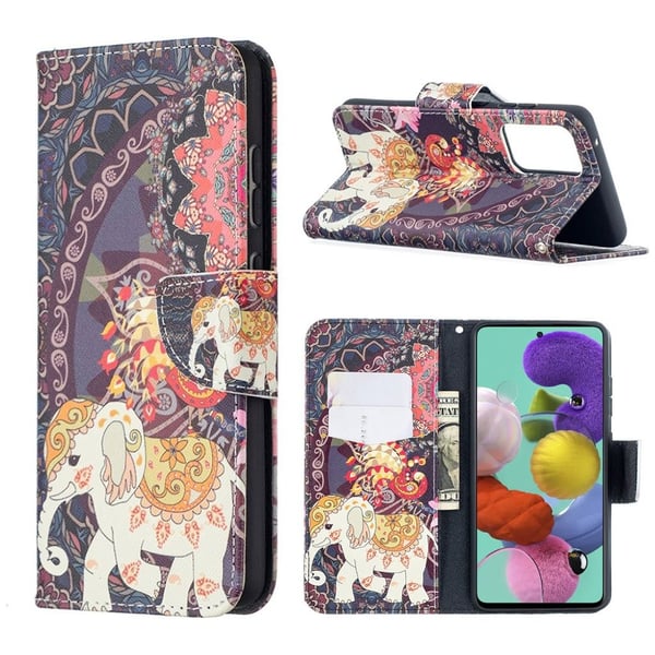 Wonderland Samsung Galaxy A52 5G Flippetui - Malanda og Elefant
