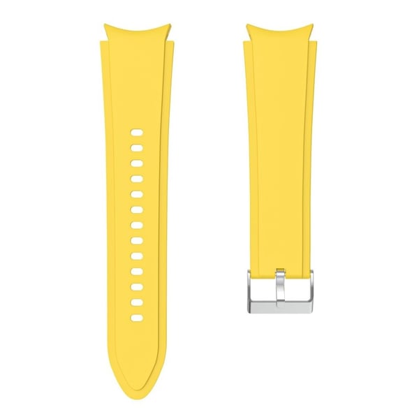 Enkel silikonklokkerem i kule farger for Samsung Watch 4-enhet - Gul
