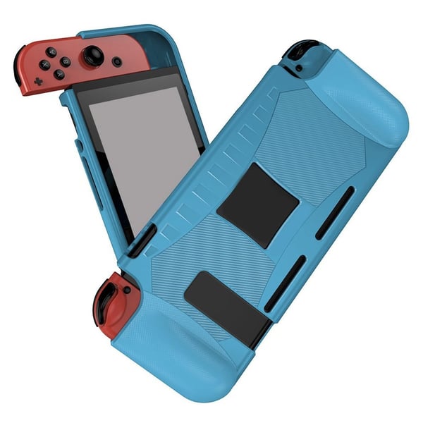 Nintendo Switch karbonfiber TPU-deksel - Blå