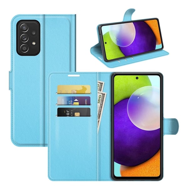 Classic Samsung Galaxy A52s 5G / A52 5g / A52 Läppäkotelo - Sininen
