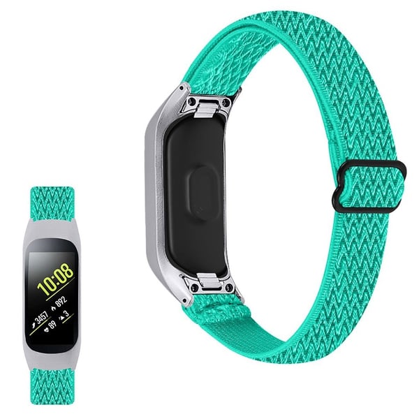 Samsung Galaxy Fit e elastisk nylon loop-klokkerem - Mintgrønn