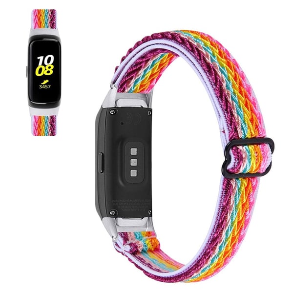 Samsung Galaxy Fit nylon sportsklokkerem - Regnbue