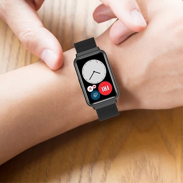 Huawei Watch Fit milanesisk klokkerem i rustfritt stål - Sølv