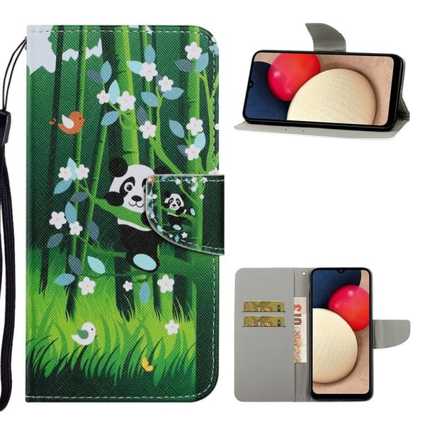 Wonderland Samsung Galaxy A02s Flippetui - Panda