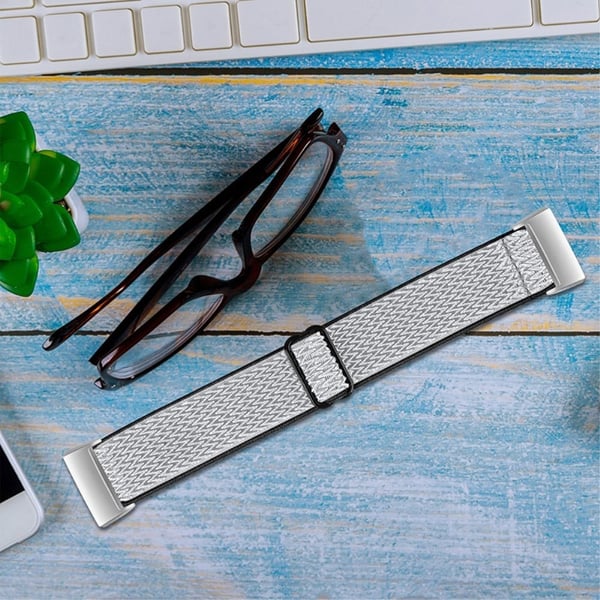 Fitbit Charge 3 nylonklokkerem i sportsstil - Svart / Hvit