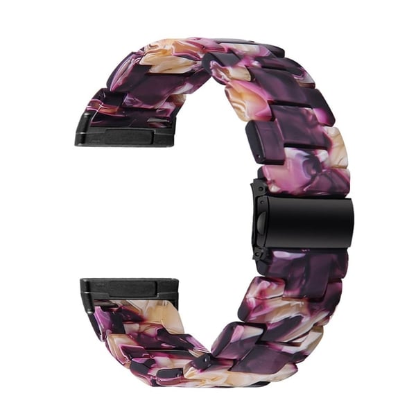 Fitbit Sense / Versa 3 urrem med resinperler - Flash Lilla