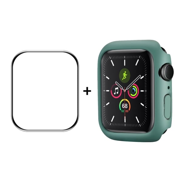 ENKAY Apple Watch (45 mm) deksel med skjermbeskytter i herdet glass - Grønn