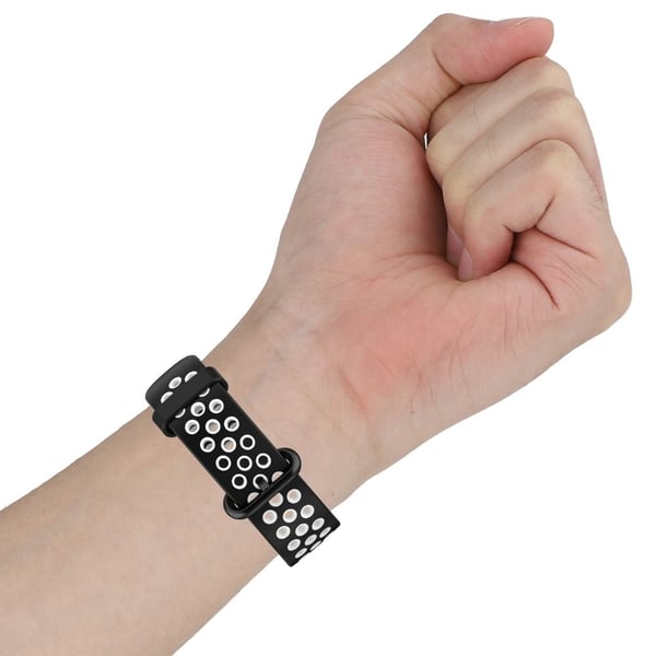 Xiaomi Redmi Watch 2 tofarget klokkerem i silikon - Rød / Hvit